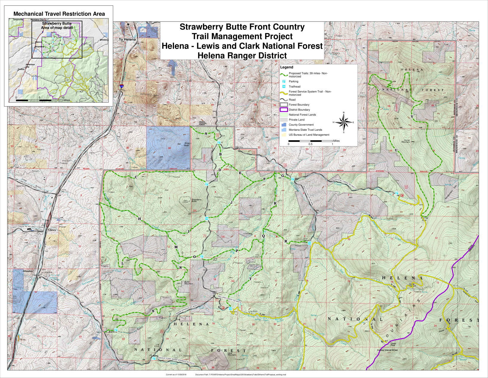 Strawberry Butte Front Country Trail Management Project